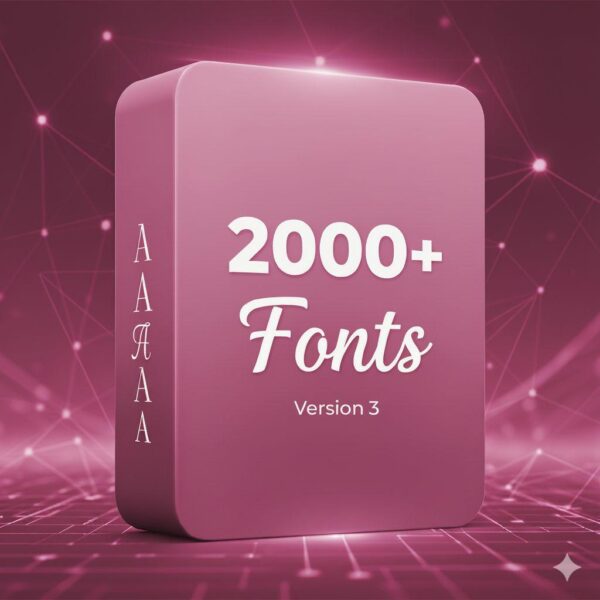 2000+ Fonts Version 3